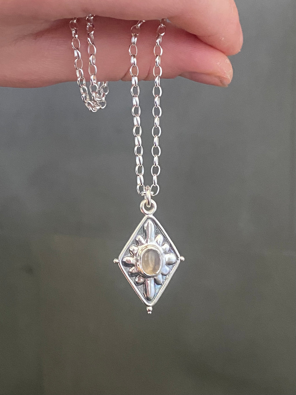 Diamond Flower Necklace