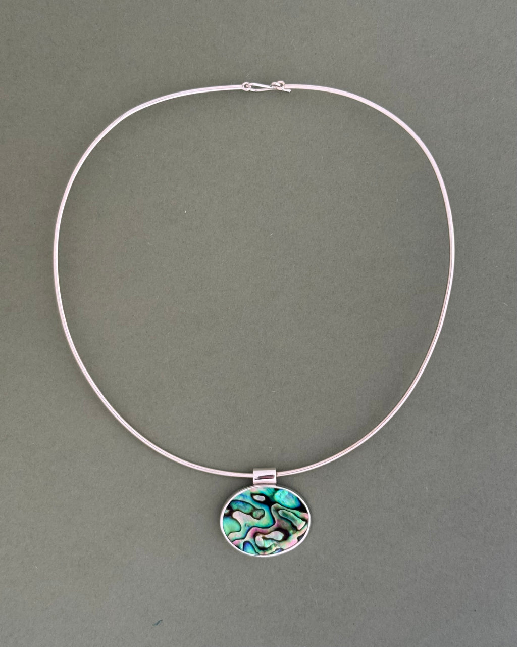 Abalone Wire Necklace
