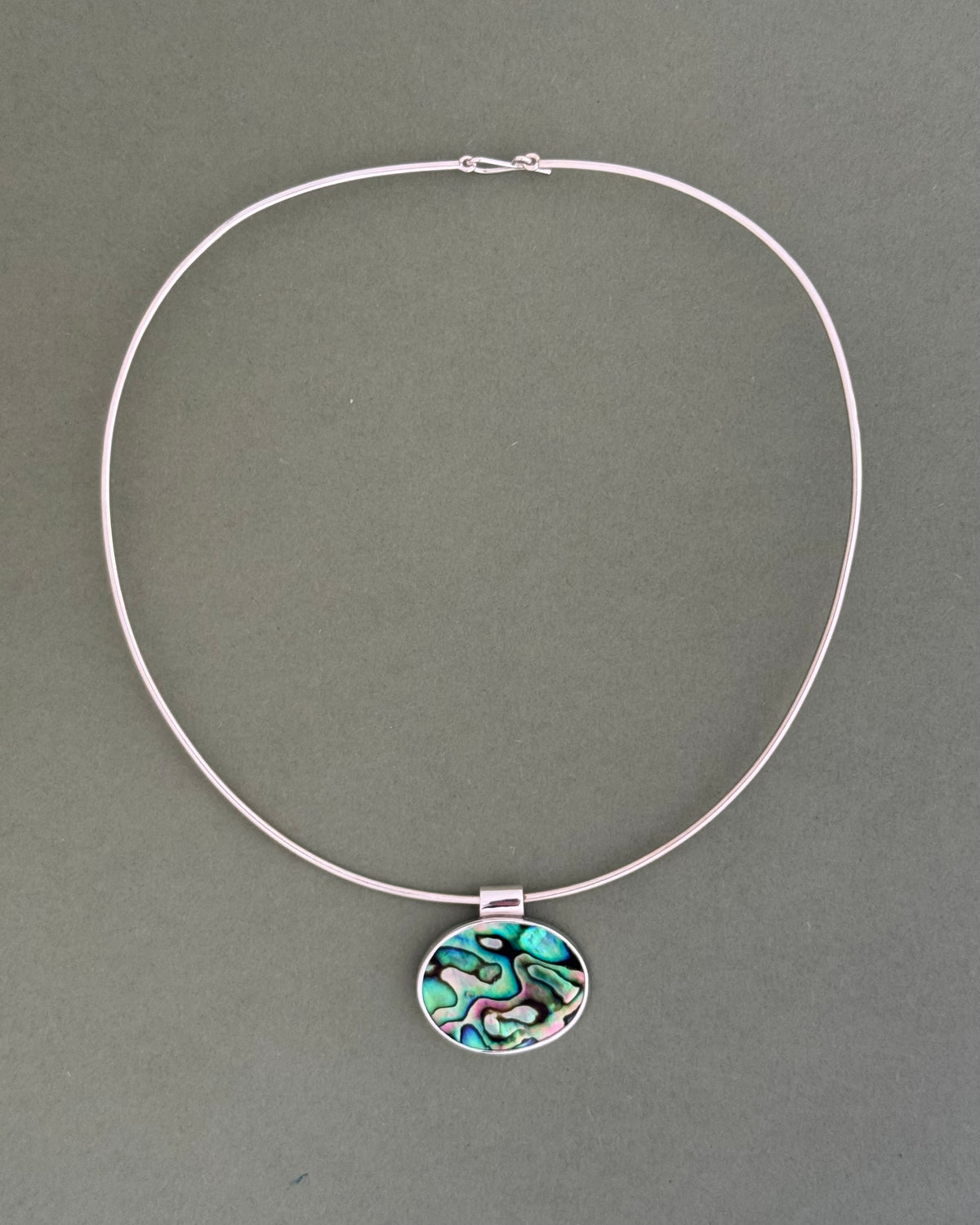 Abalone Wire Necklace