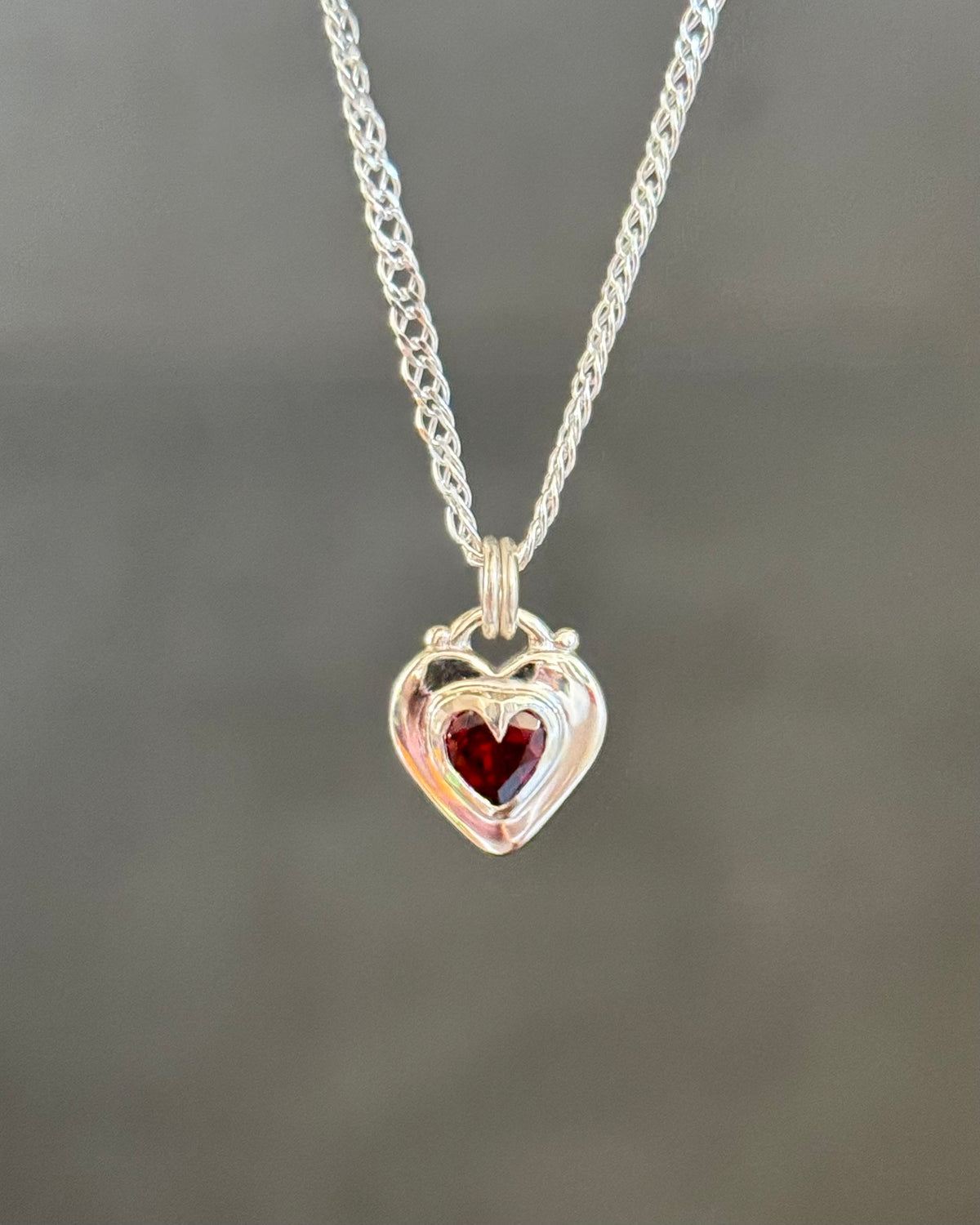 Locket Love Garnet Necklace