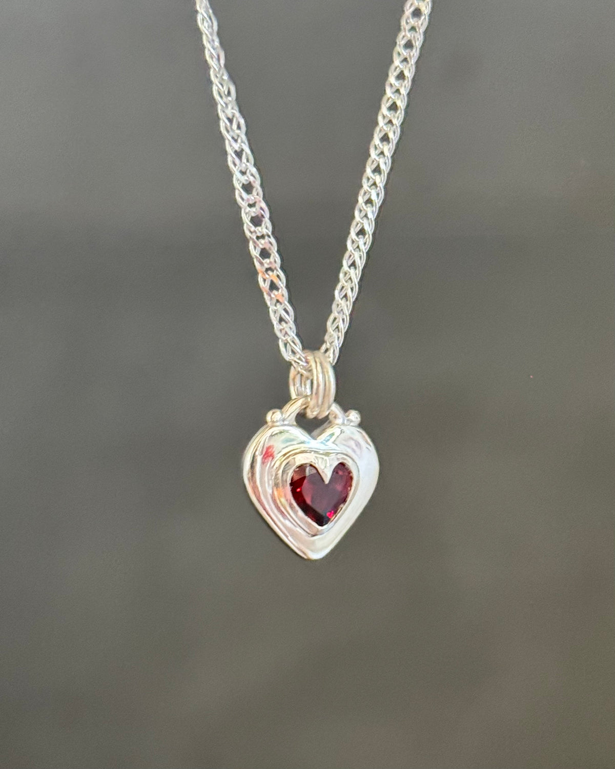 Locket Love Garnet Necklace