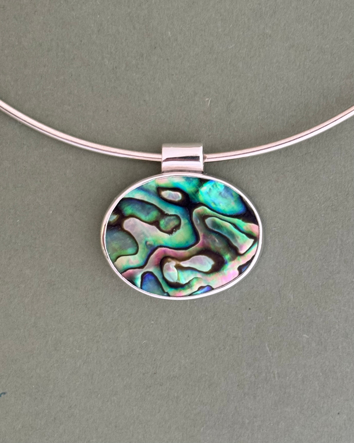 Abalone Wire Necklace