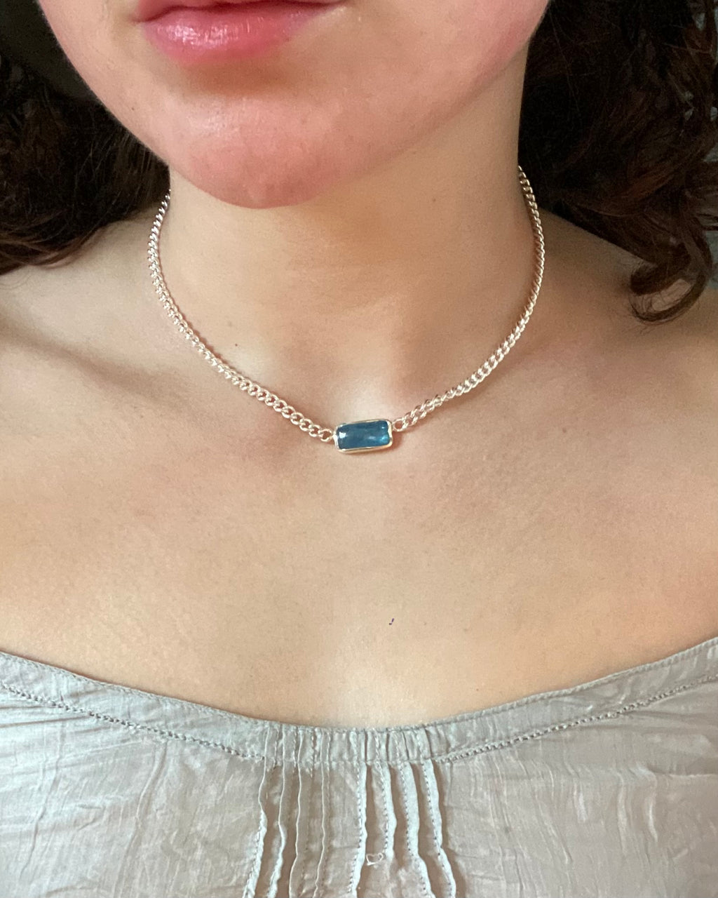 Kyanite Chain Necklace
