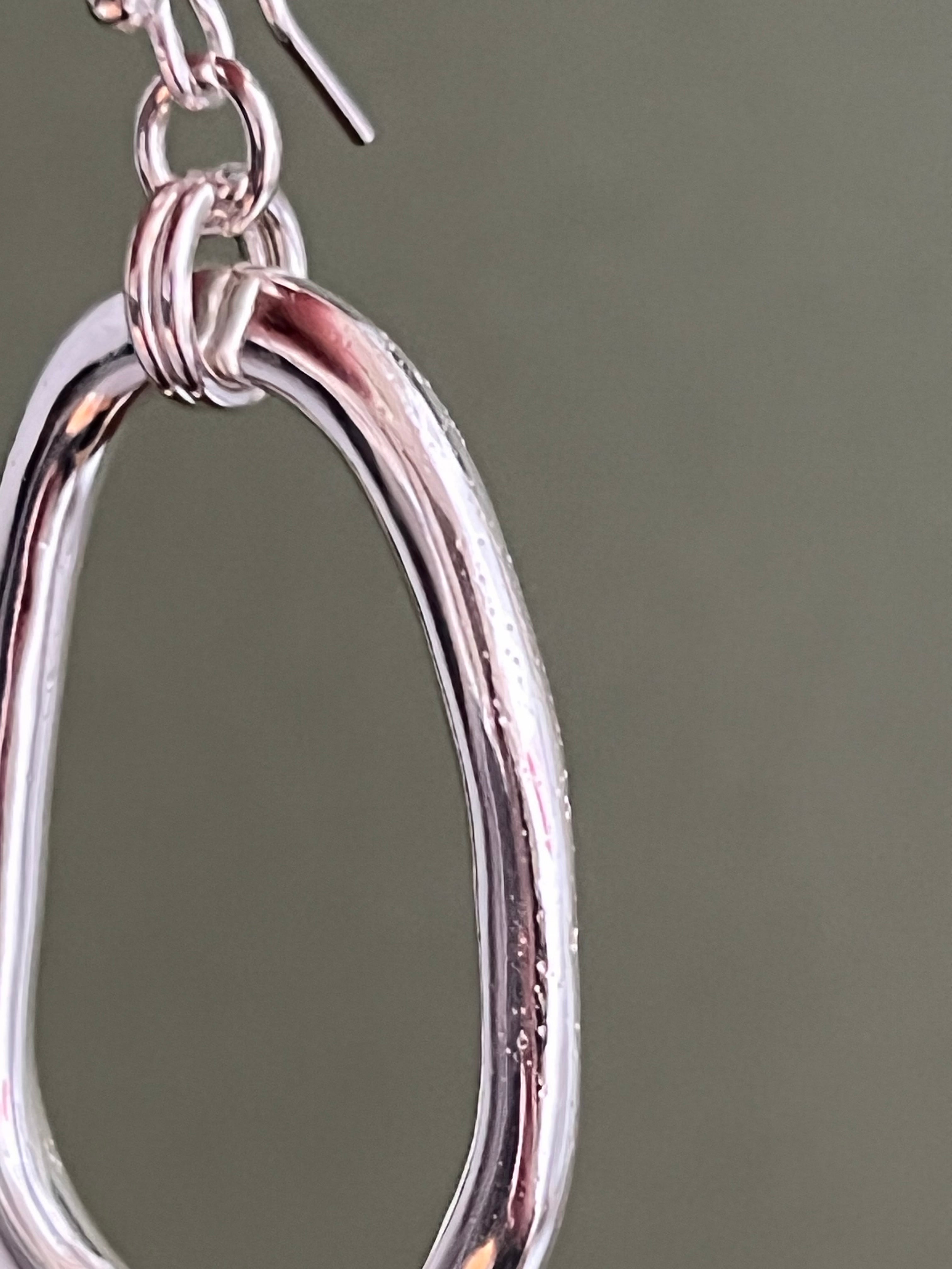 Organic Oval Earrings