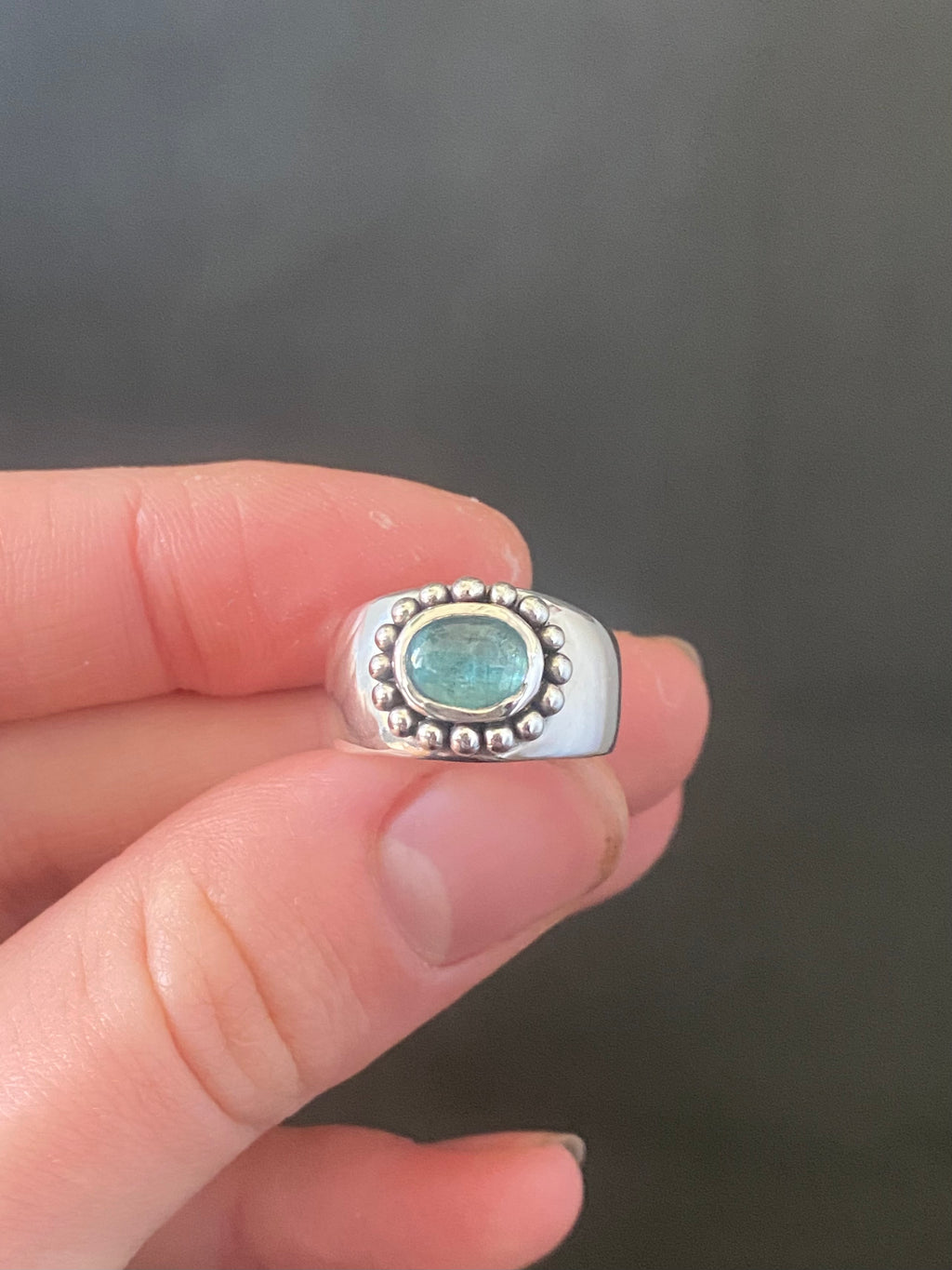 Kyanite Ring L 1/2