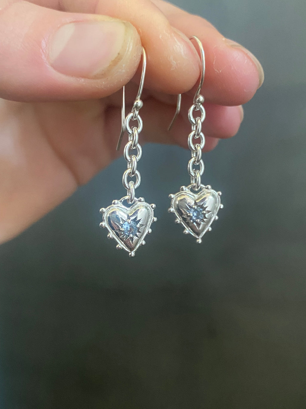 'Anya Earrings Sky Blue Topaz