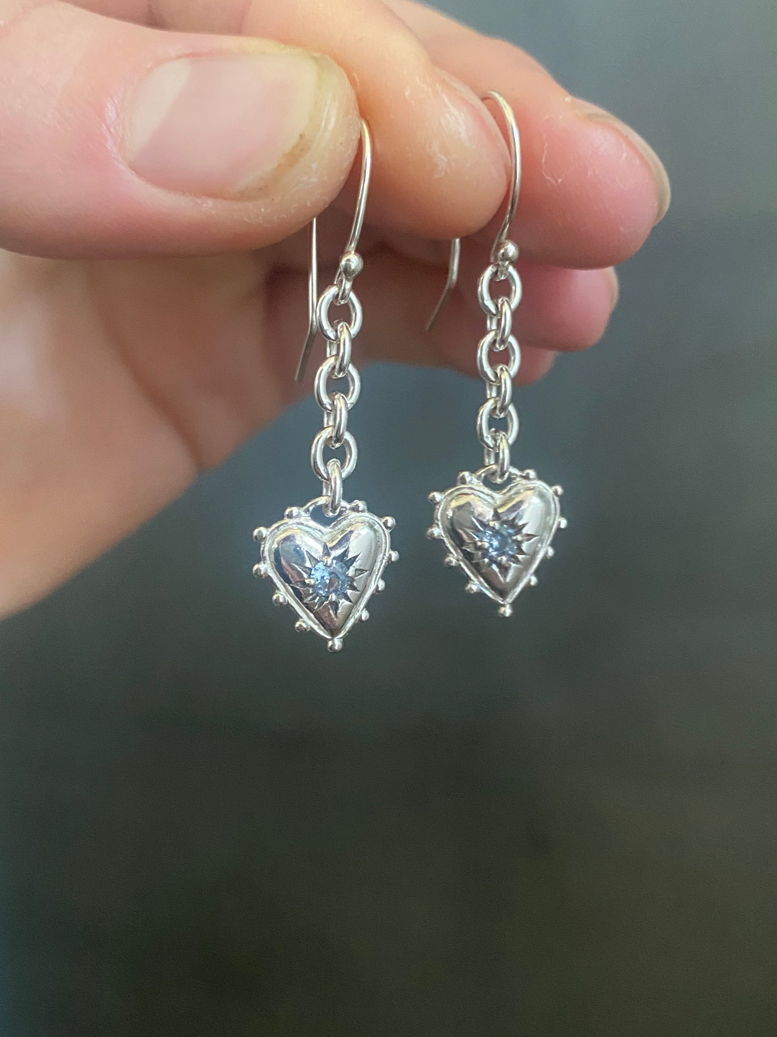 'Anya Earrings Sky Blue Topaz