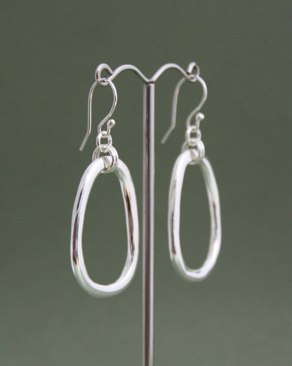 Organic Oval Earrings