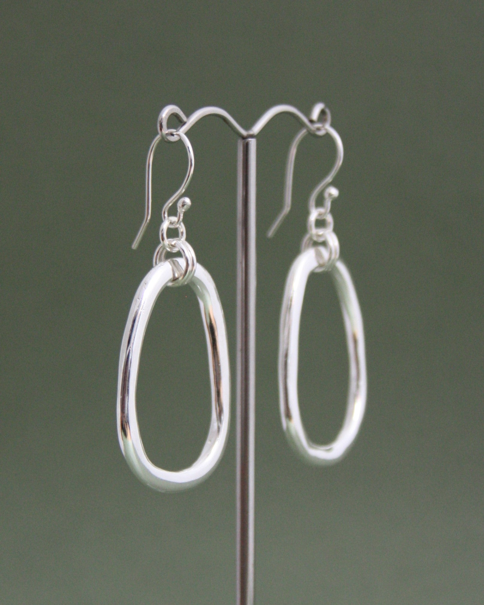 Organic Oval Earrings