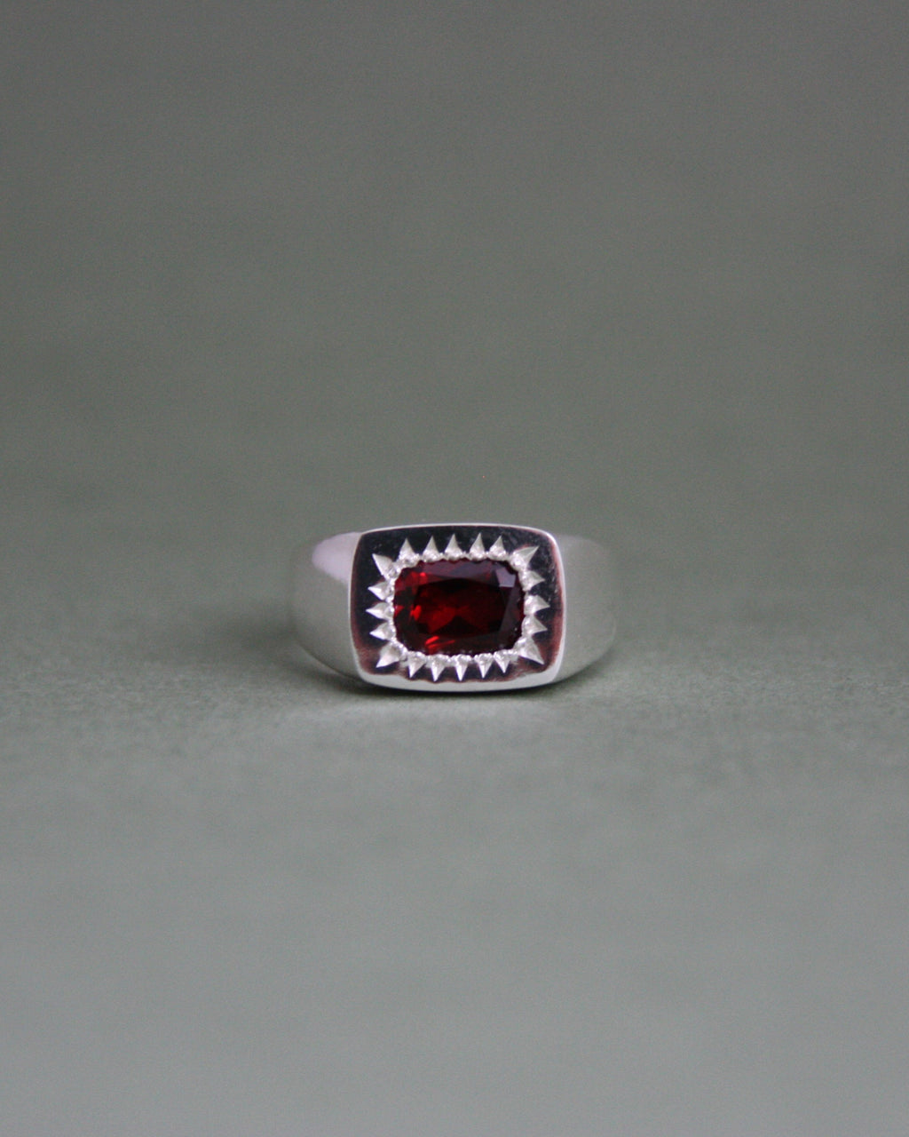 Garnet Signet Q