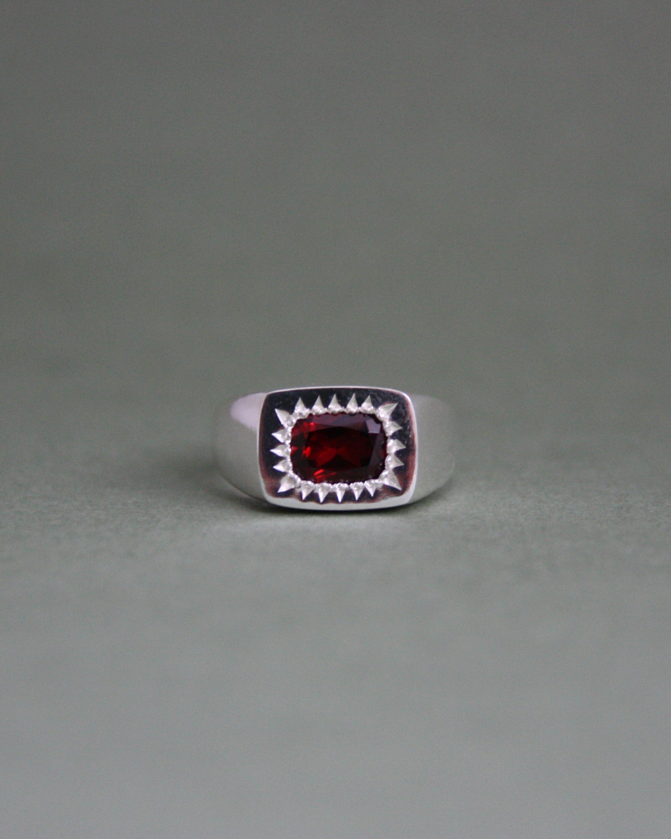 Garnet Signet Q
