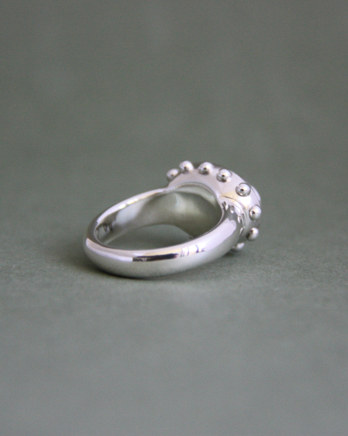 Studded Opal Ring N 1/2