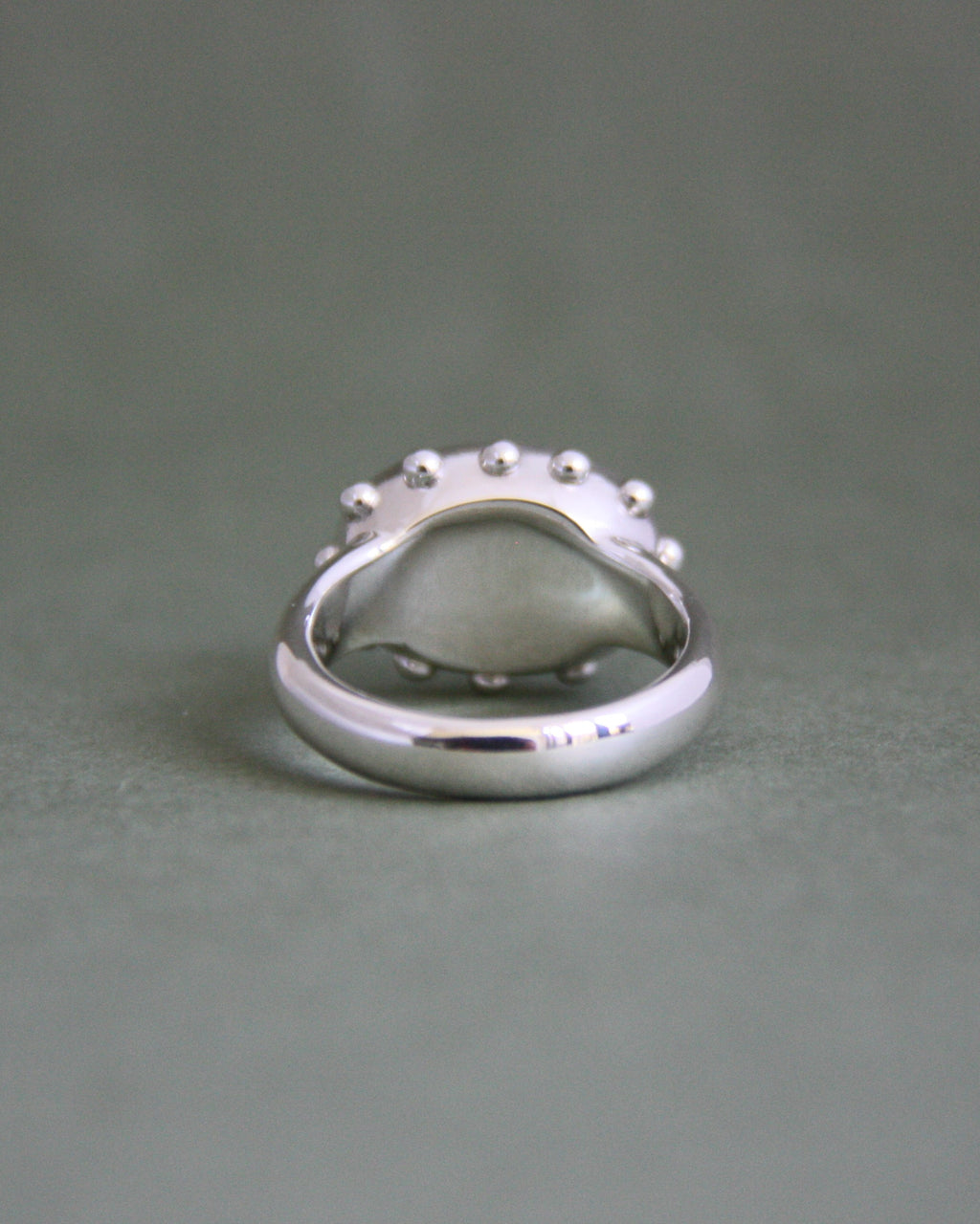 Studded Opal Ring N 1/2