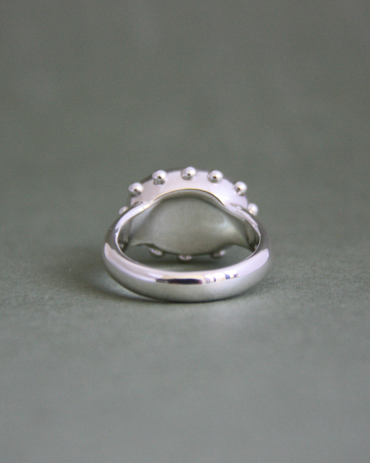 Studded Opal Ring N 1/2