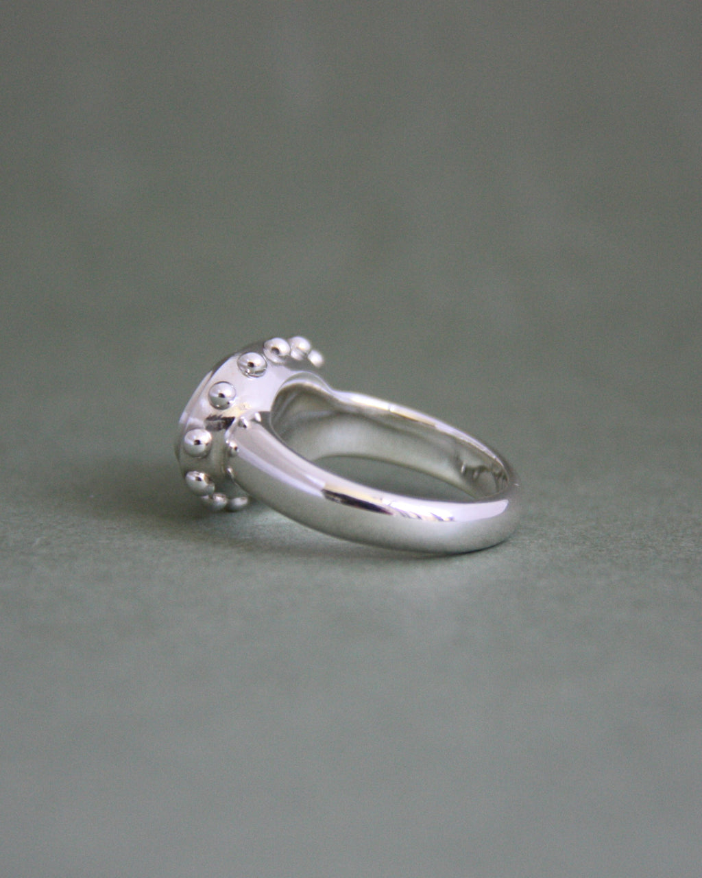 Studded Opal Ring N 1/2