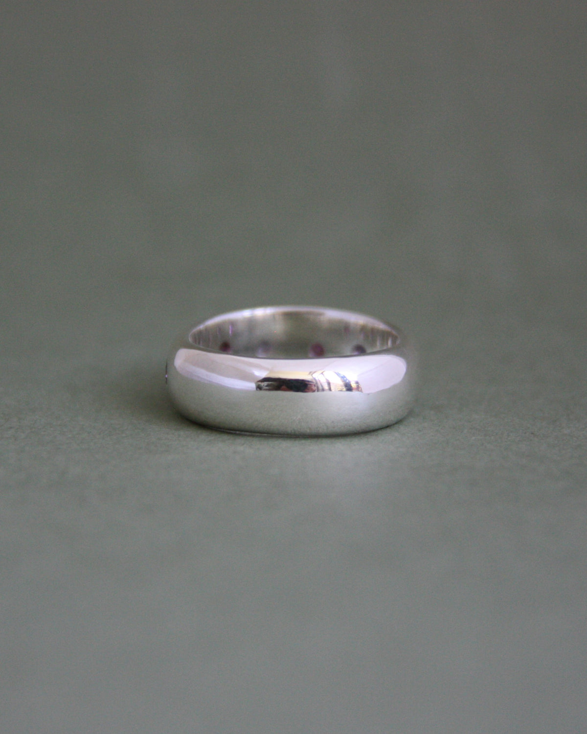 UFO Ring Amethyst & Rhodolite Garnet P 1/2