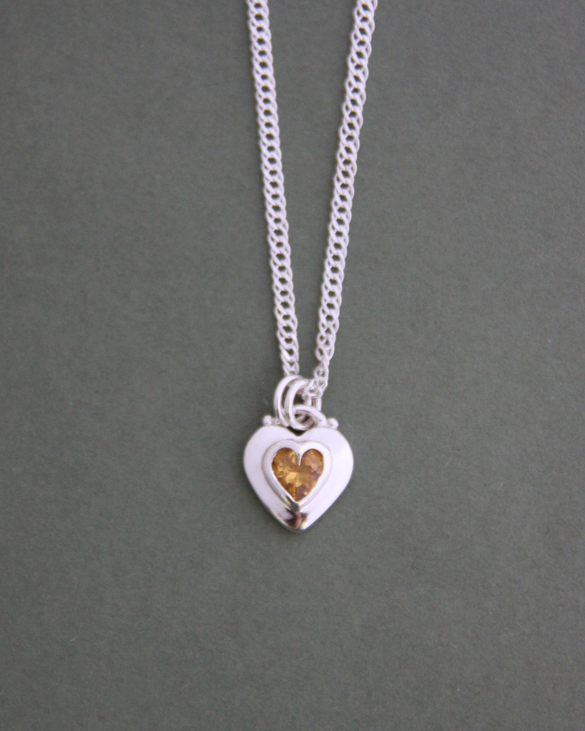 Locket Love Necklace Citrine