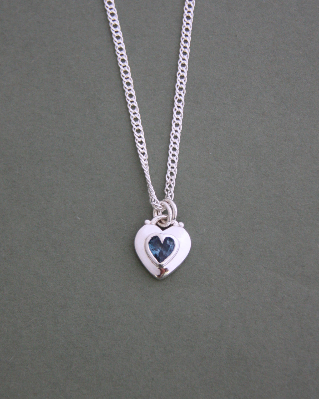 Locket Love Necklace London Blue Topaz