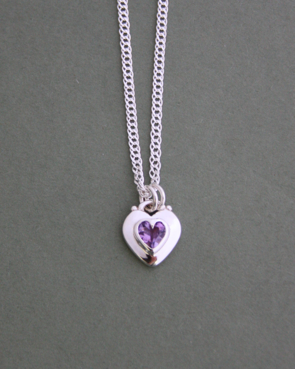 Locket Love Necklace Amethyst