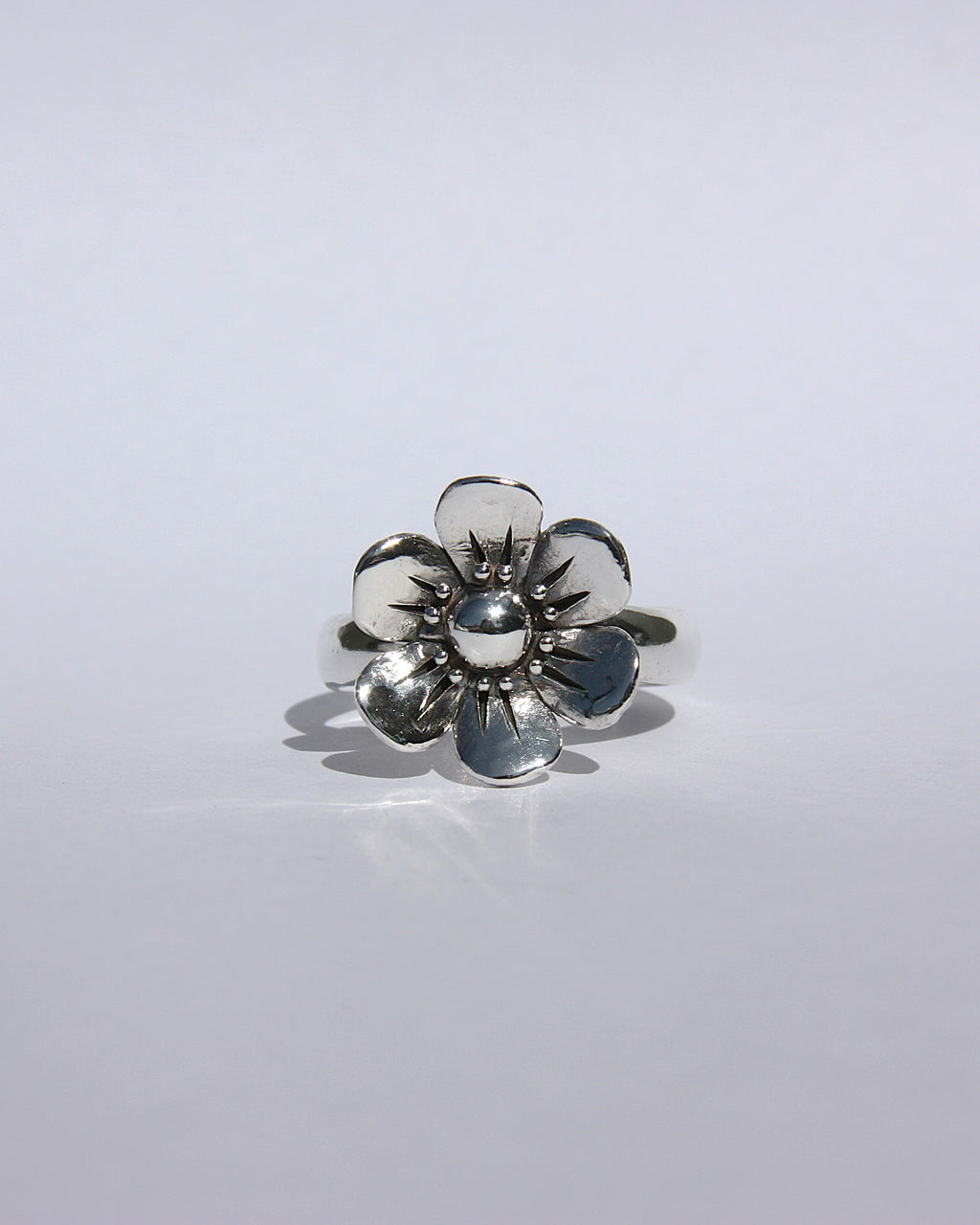 Flower Ring Silver T 1/2