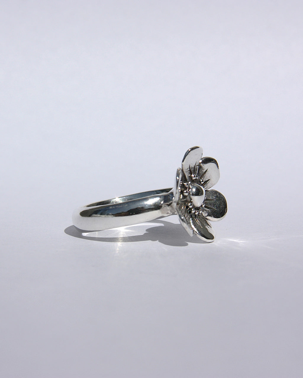 Flower Ring Silver T 1/2