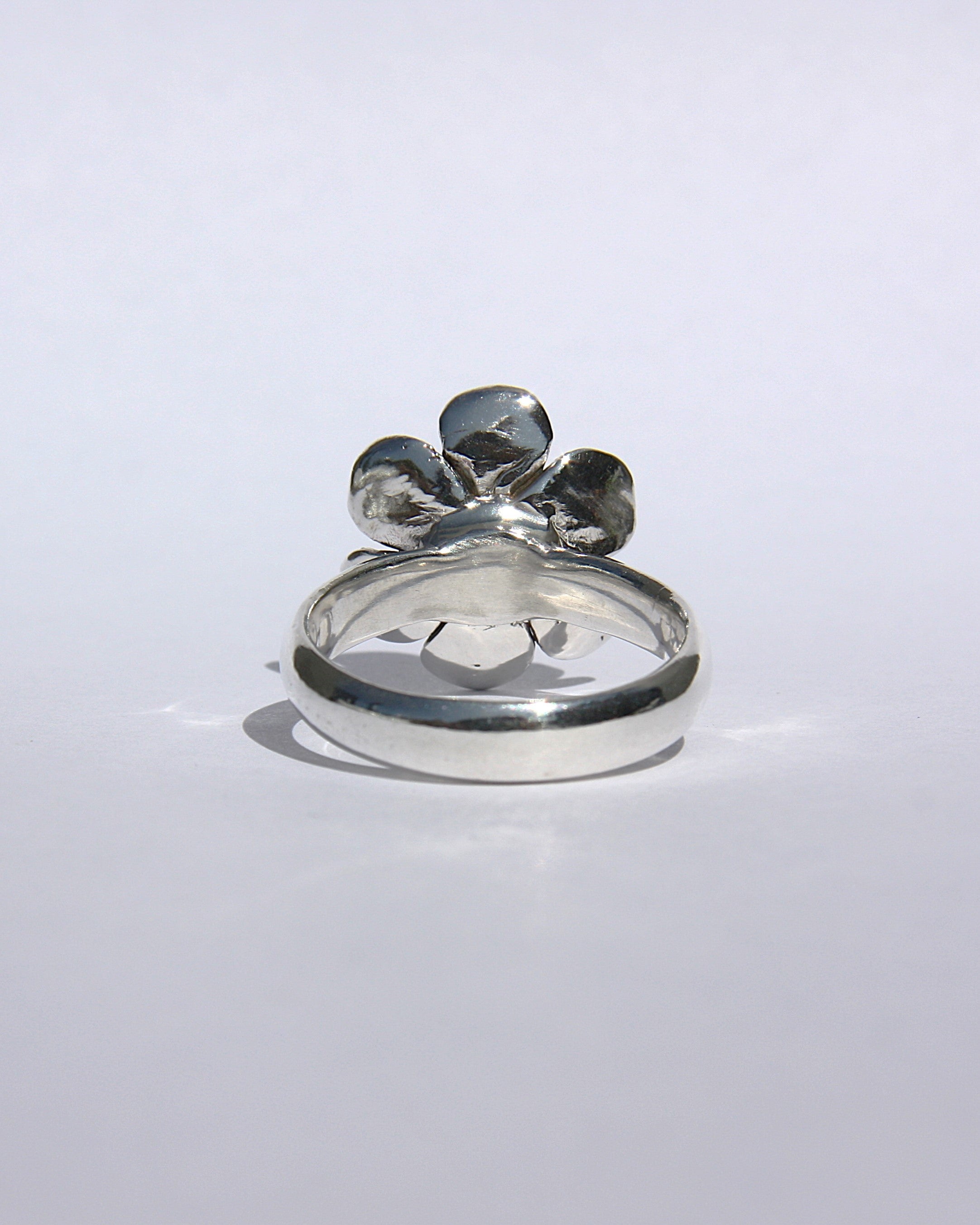 Flower Ring Silver T 1/2