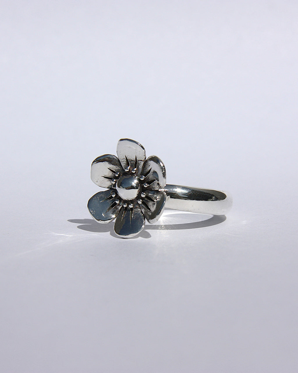 Flower Ring Silver T 1/2