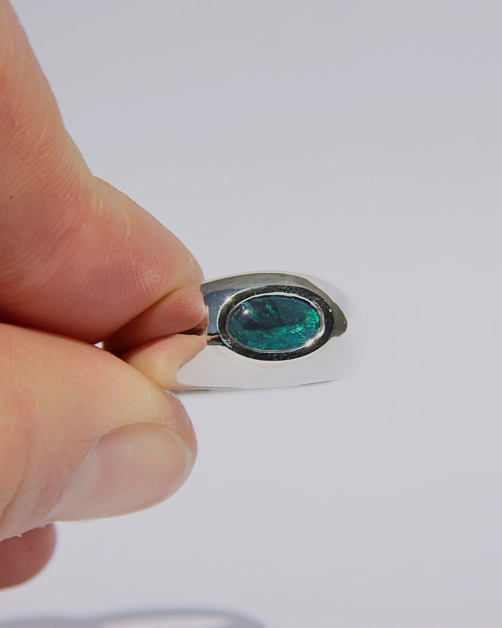 Plain Opal Ring V 1/2