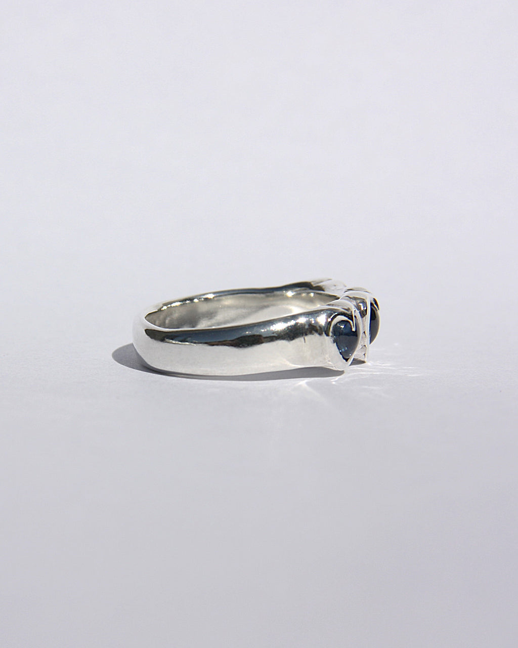 Blue Sapphire Hearts Ring K 1/2