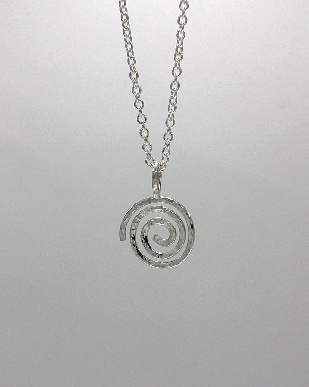 Hammered Spiral Necklace