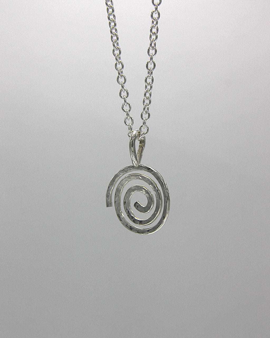 Hammered Spiral Necklace