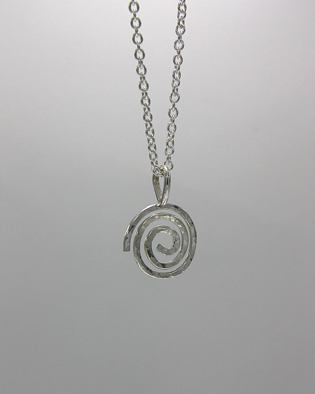 Hammered Spiral Necklace