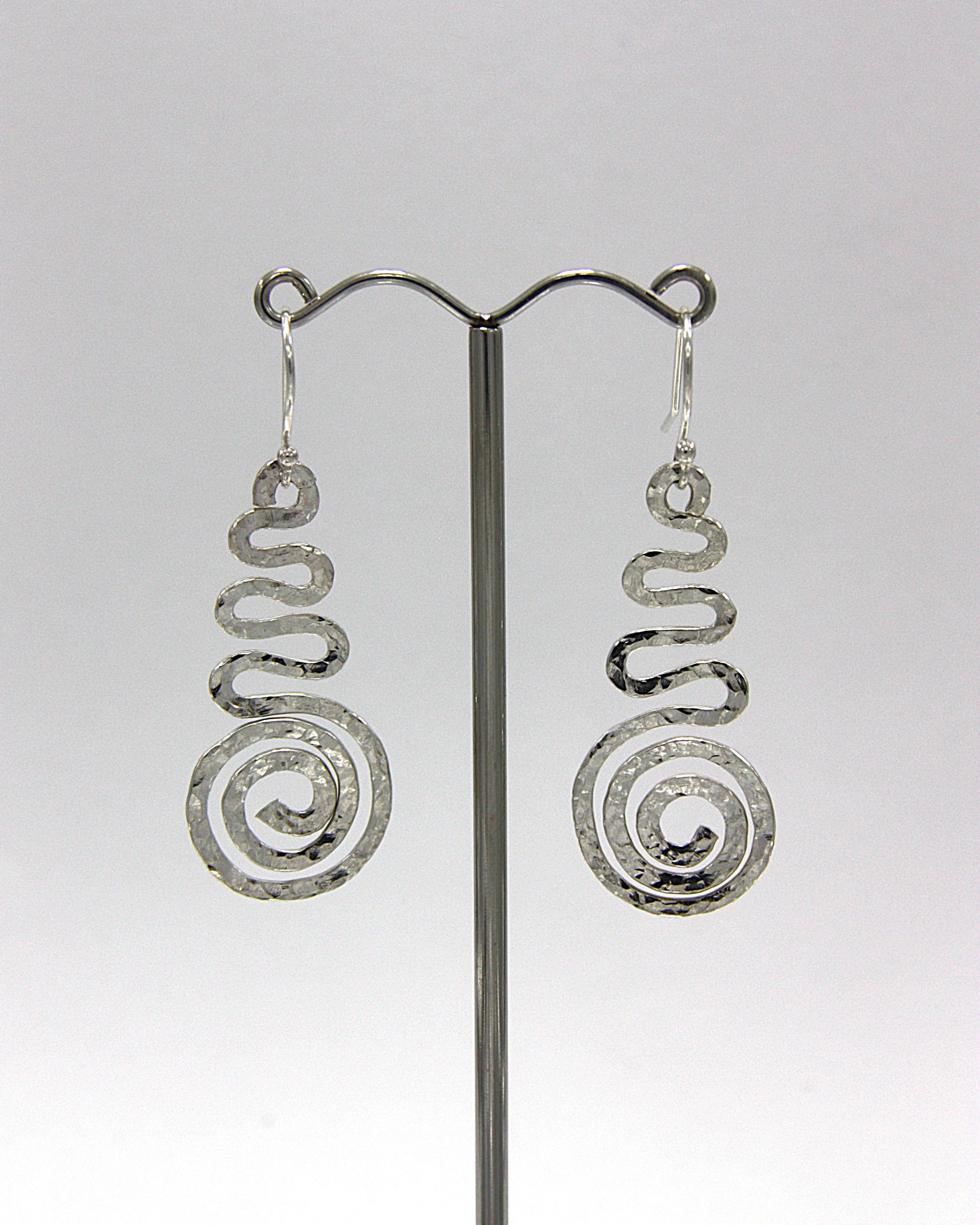 Spiral Textured Earrings
