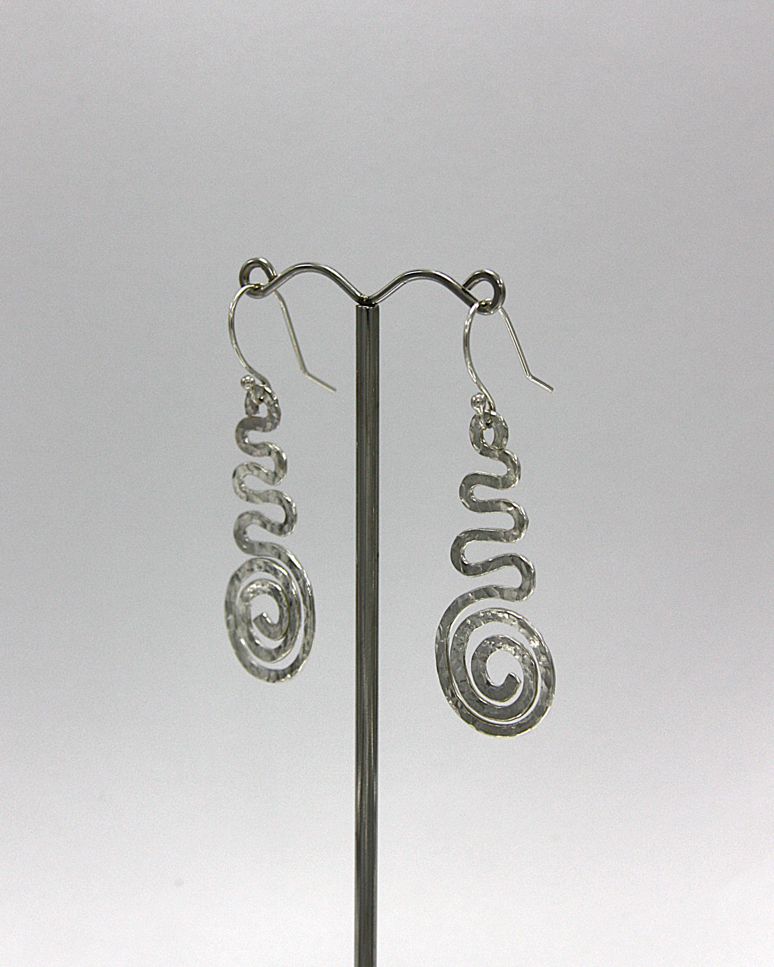 Spiral Textured Earrings