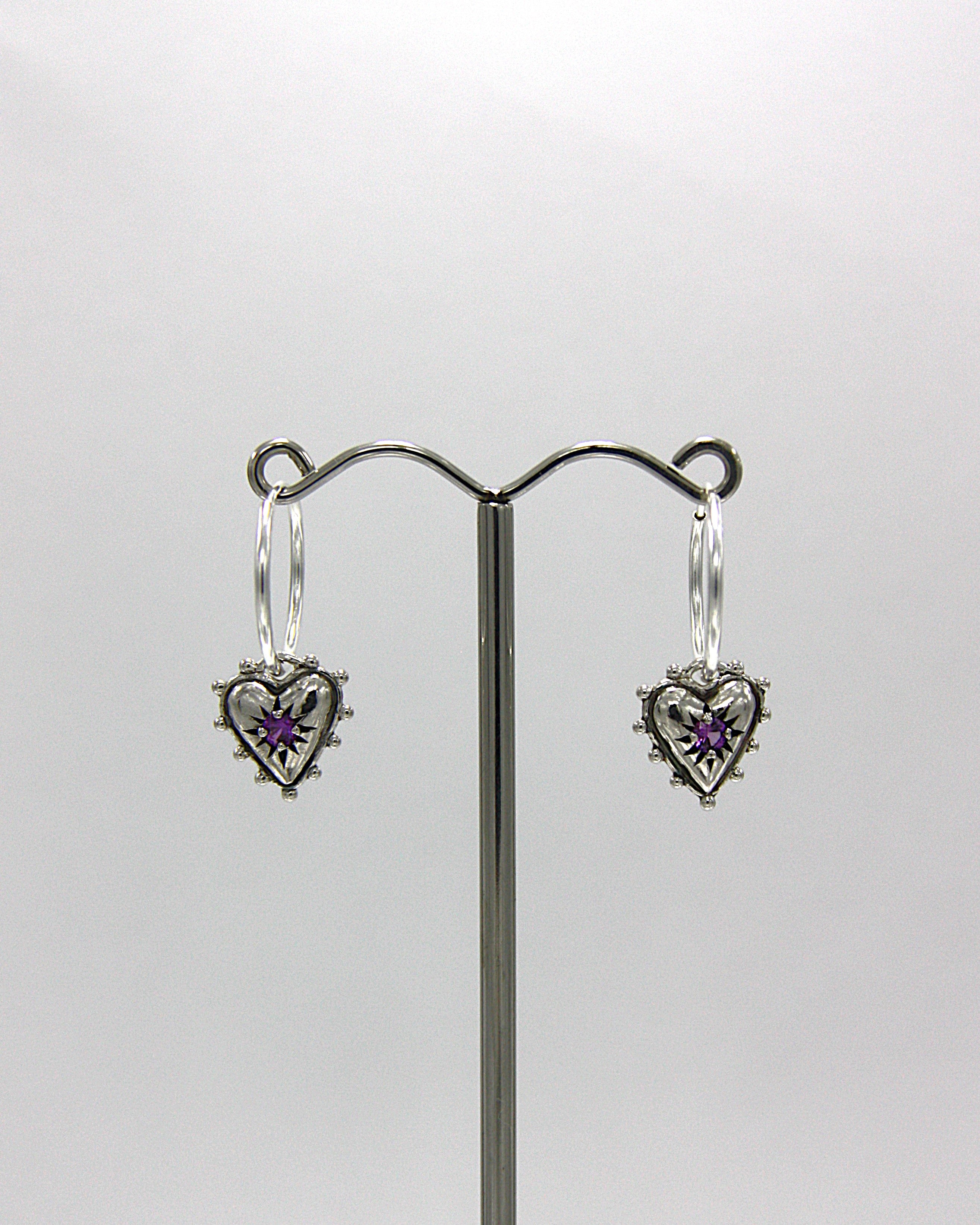 'Anya Hoop Earrings Kunzite