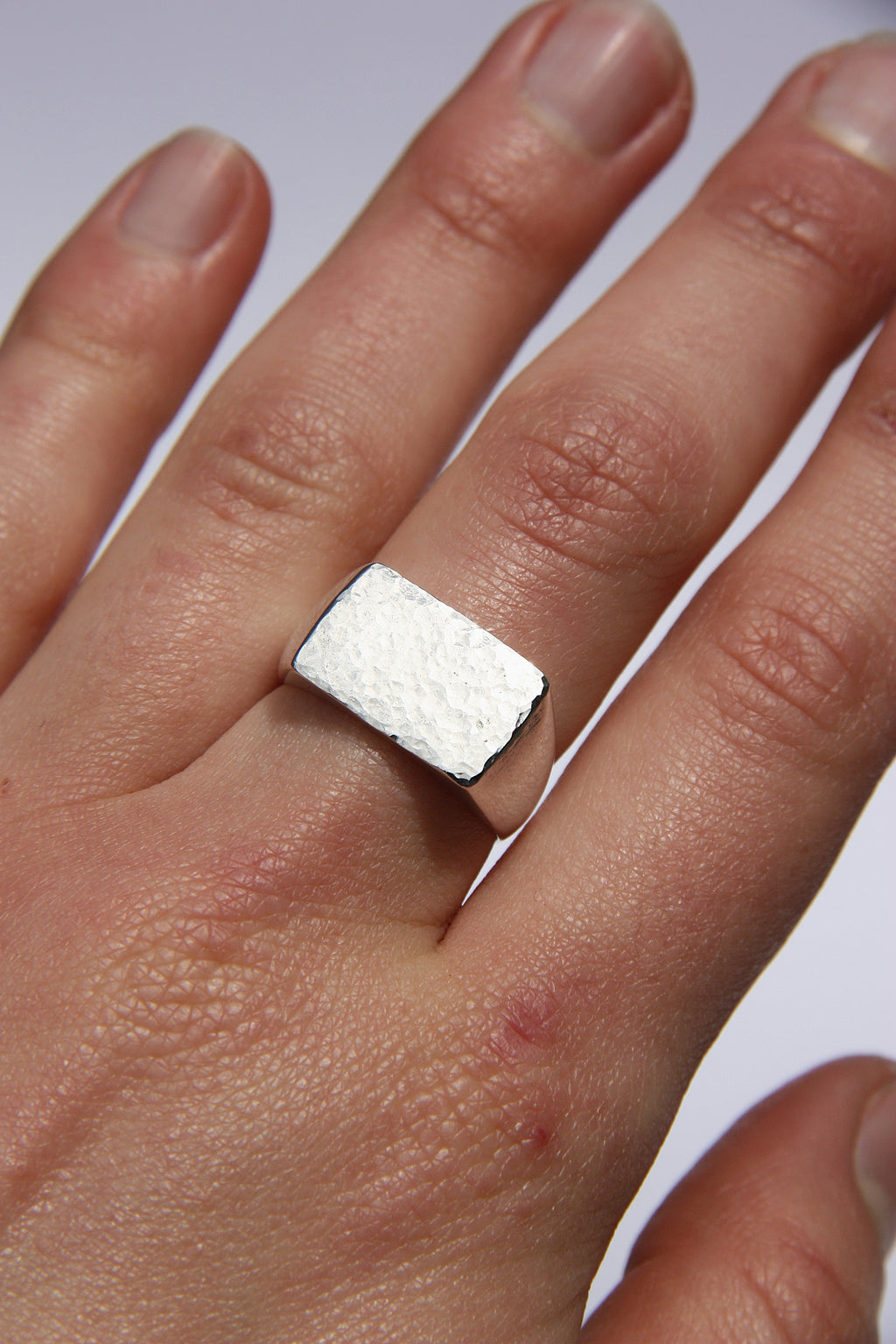 Hammered Signet Ring P