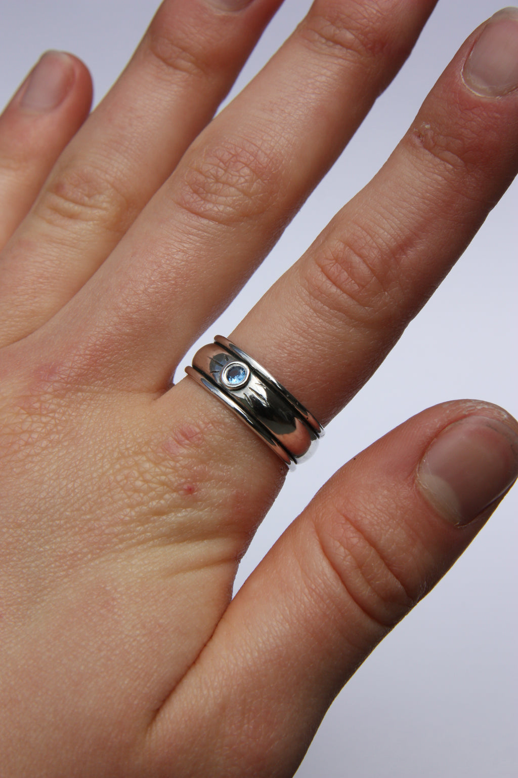 Matilda Sun Ring Swiss Blue T