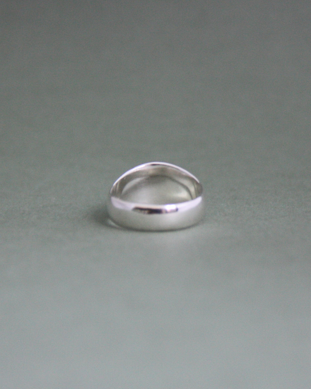 Raised Garnet Signet N 1/2
