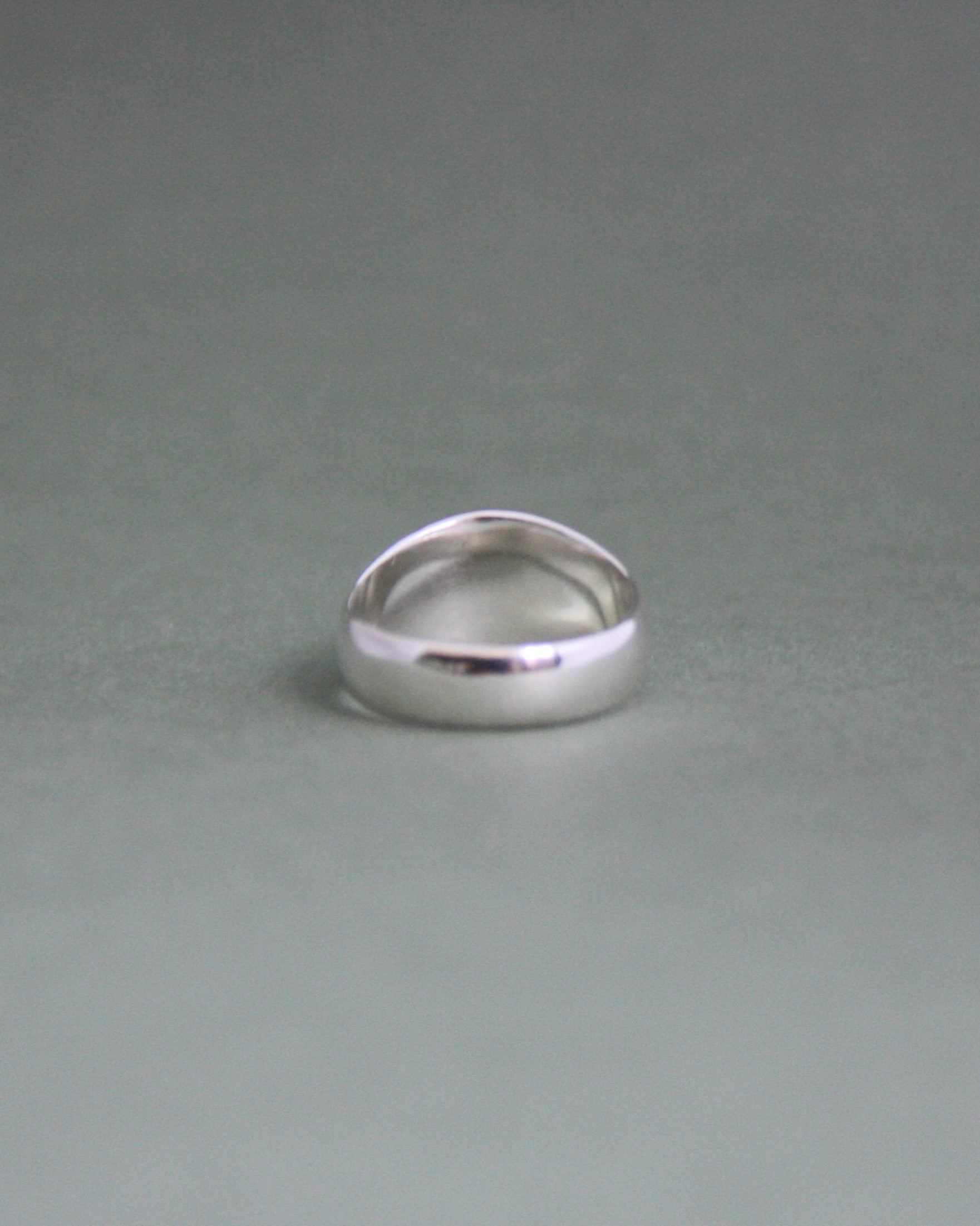 Raised Garnet Signet N 1/2