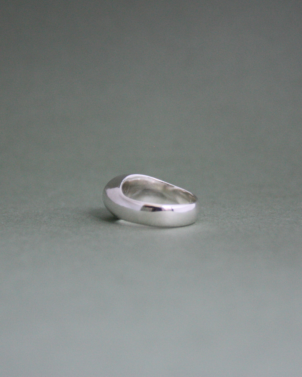 Raised Garnet Signet N 1/2