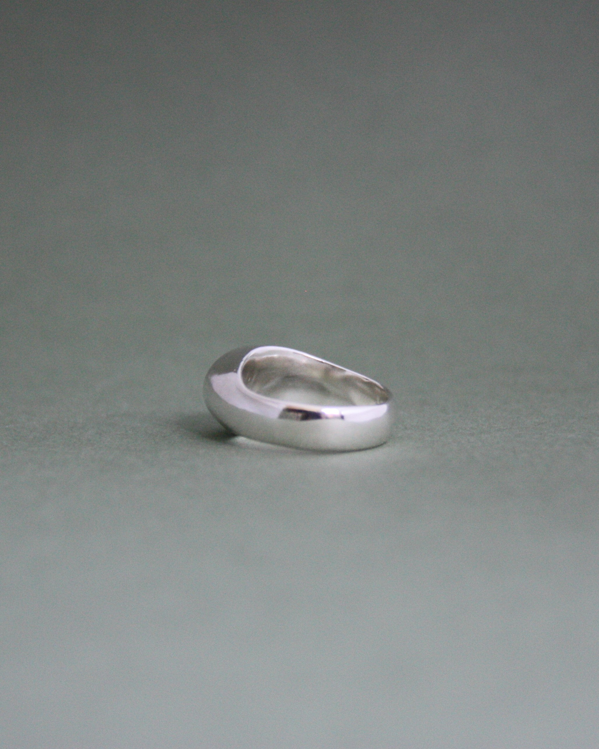 Raised Garnet Signet N 1/2