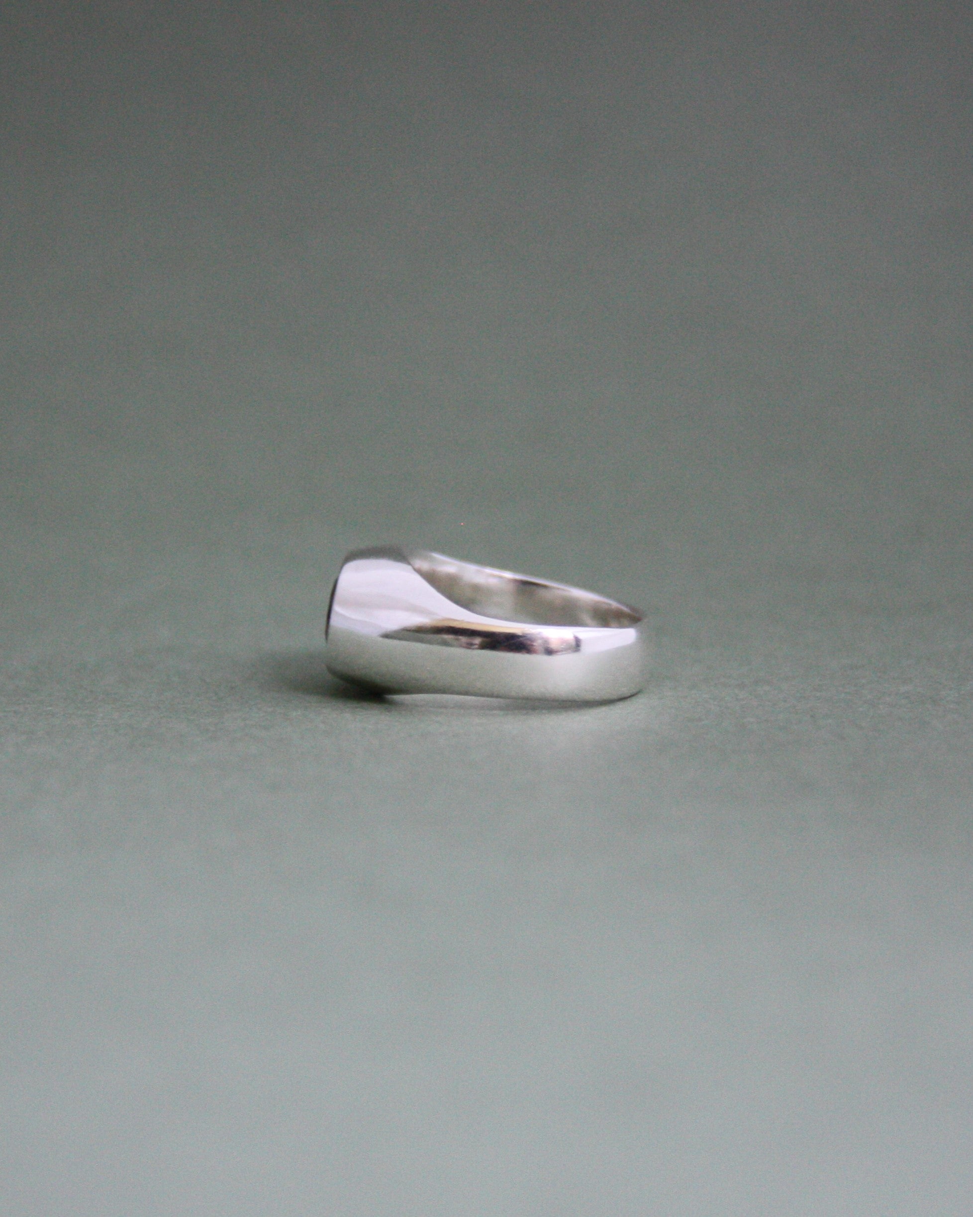 Raised Garnet Signet N 1/2
