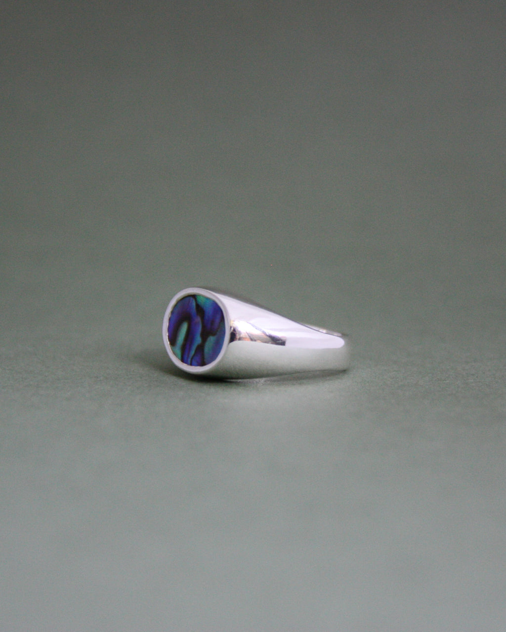 Oval Abalone Signet Q