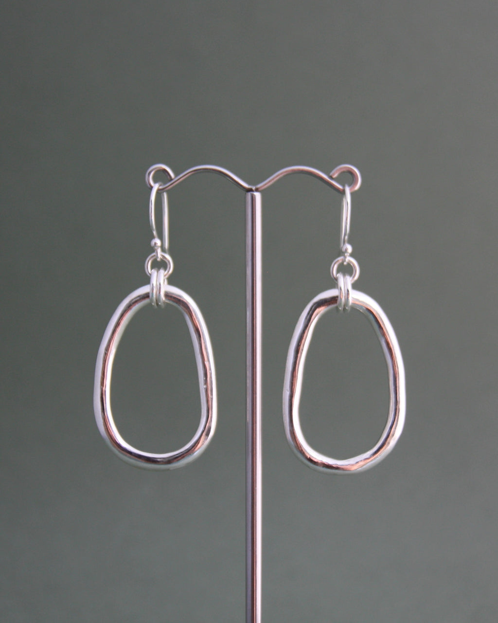 Freeform Oval Earrings