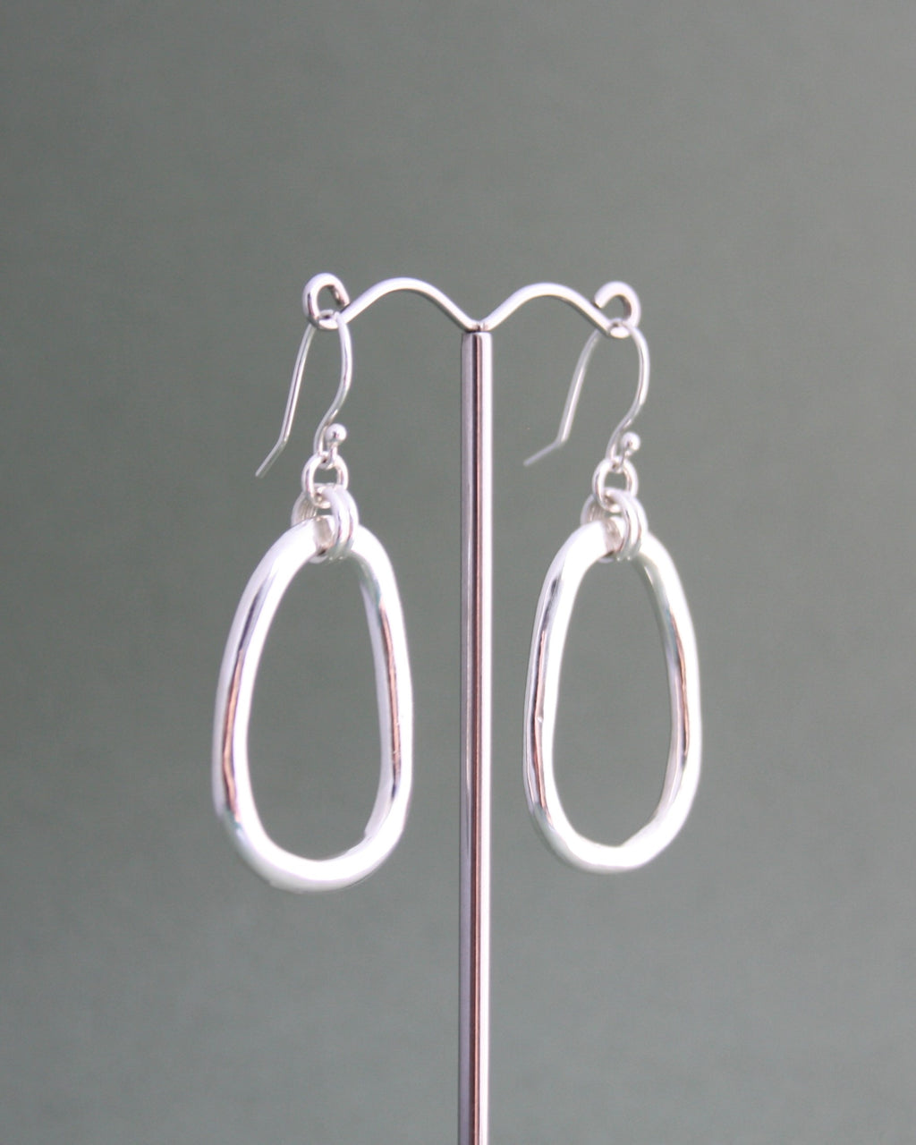 Freeform Oval Earrings