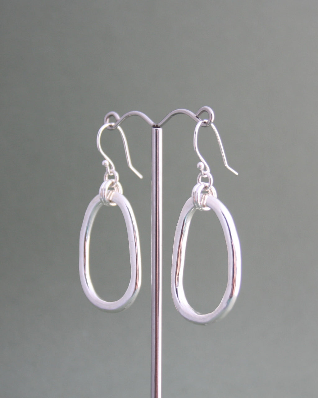Freeform Oval Earrings