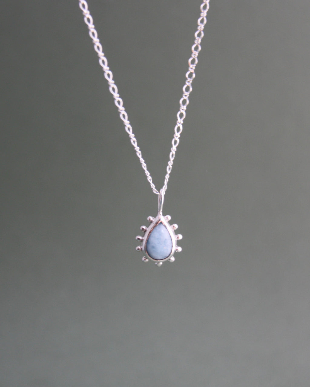 Raindrop Aquamarine Necklace