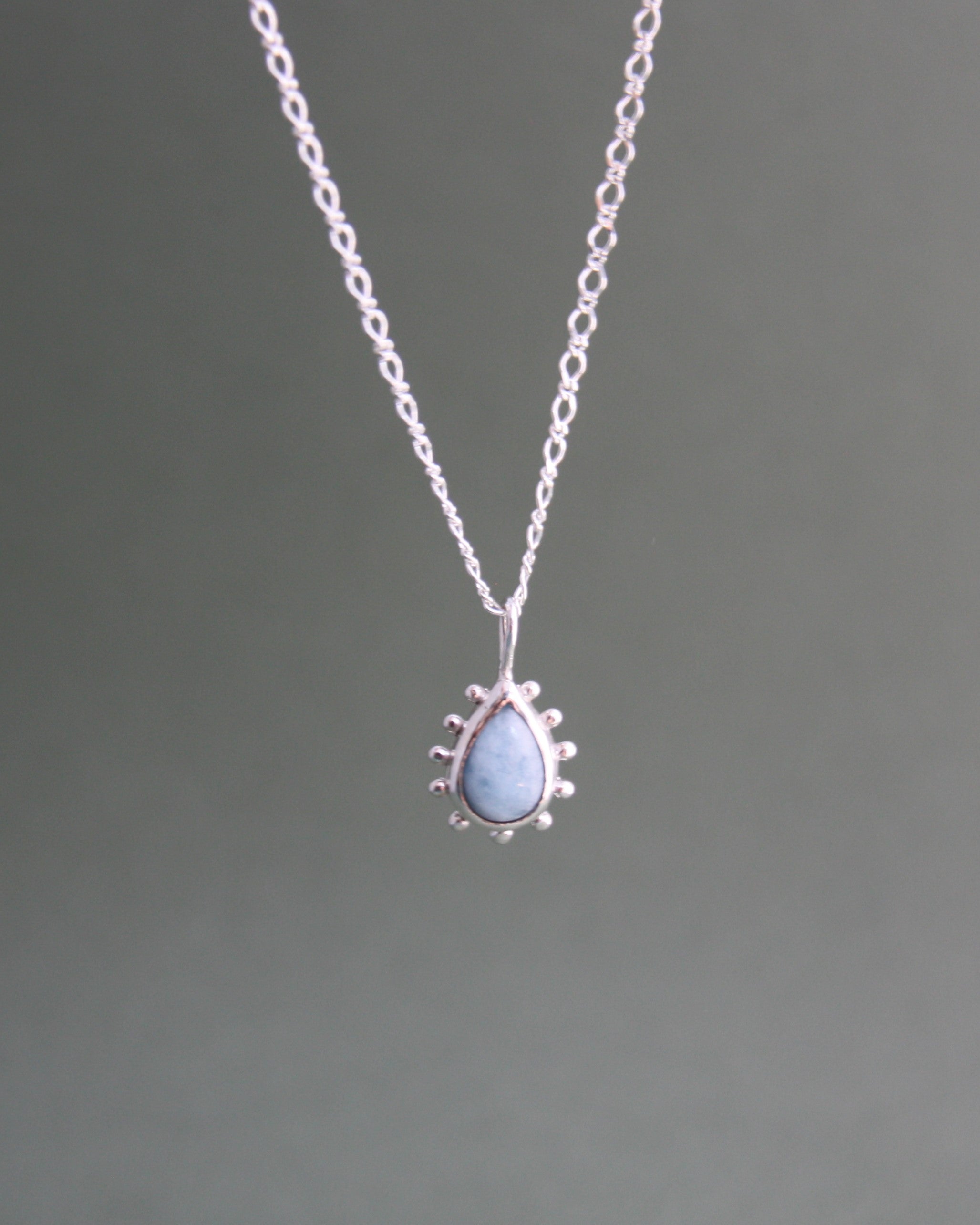 Raindrop Aquamarine Necklace