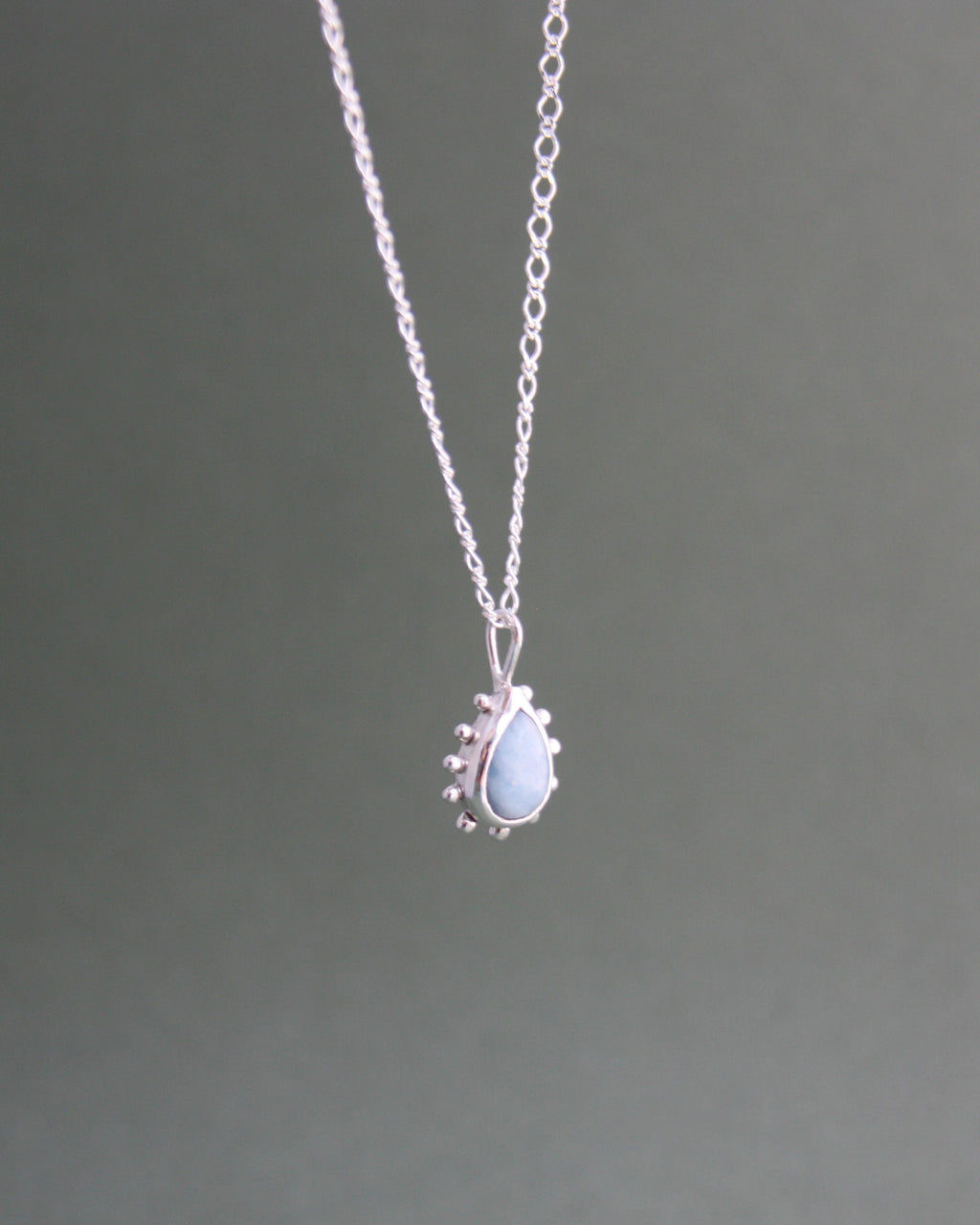 Raindrop Aquamarine Necklace