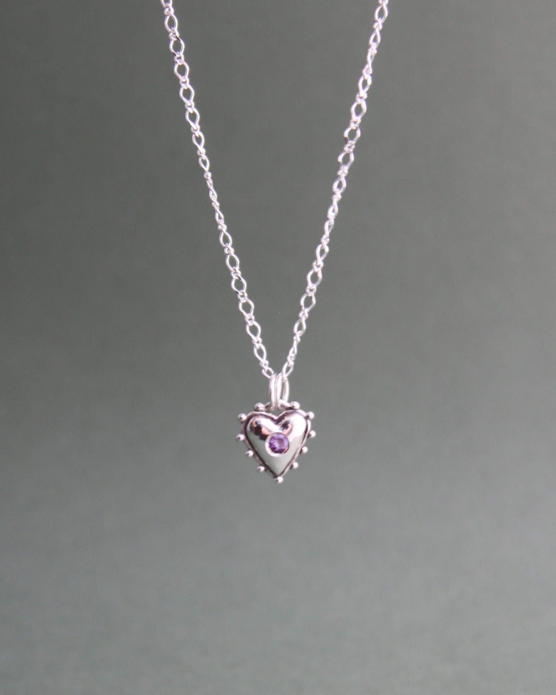 'Anya Necklace Flush Set Amethyst